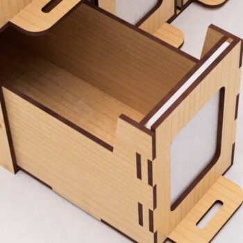 Intra απο ξύλο plywood 3mm-4mm πάχος – Organizer Box για κάρτες CCG Cut Laser Δίασταση  20x20 cm INTRAFABR-118997578 - Image 9