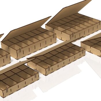 Intra απο ξύλο plywood 3mm-4mm πάχος – Organizer Box Δίασταση  20x20 cm INTRAFABR-40704698 - Image 1