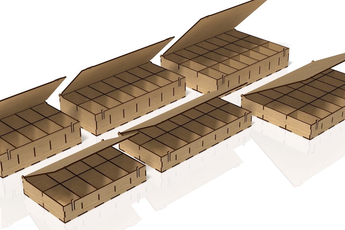 Intra απο ξύλο plywood 3mm-4mm πάχος – Organizer Box Δίασταση  20x20 cm INTRAFABR-40704698