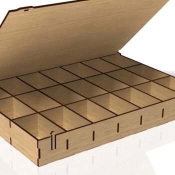 Intra απο ξύλο plywood 3mm-4mm πάχος – Organizer Box Δίασταση  20x20 cm INTRAFABR-40704698 - Image 3