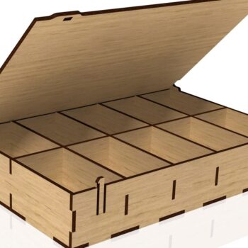 Intra απο ξύλο plywood 3mm-4mm πάχος – Organizer Box Δίασταση  20x20 cm INTRAFABR-40704698 - Image 5