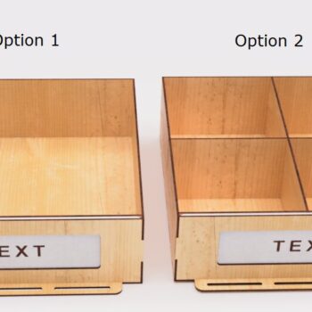 Intra απο ξύλο plywood 3mm-4mm πάχος – Οργανωτής με τρία συρτάρια Δίασταση 20x20 cm INTRAFABR-102234976 - Image 3