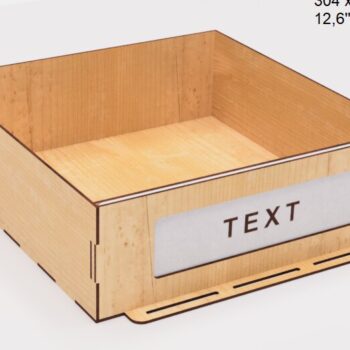 Intra απο ξύλο plywood 3mm-4mm πάχος – Οργανωτής με τρία συρτάρια Δίασταση 20x20 cm INTRAFABR-102234976 - Image 4