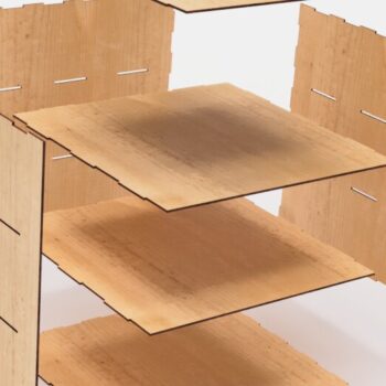 Intra απο ξύλο plywood 3mm-4mm πάχος – Οργανωτής με τρία συρτάρια Δίασταση 20x20 cm INTRAFABR-102234976 - Image 5