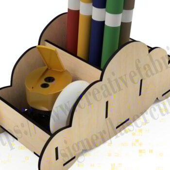 Intra απο ξύλο plywood 3mm-4mm πάχος – Οργάνωση Cloud για Δίασταση 20x20 cm INTRAFABR-36793487 - Image 1