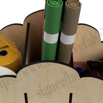 Intra απο ξύλο plywood 3mm-4mm πάχος – Οργάνωση Cloud για Δίασταση 20x20 cm INTRAFABR-36793487 - Image 3