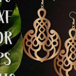 Intra απο ξύλο plywood 3mm-4mm πάχος – Oriental Earrings Earrings Δίασταση  5x5 cm INTRAFABR-99490659