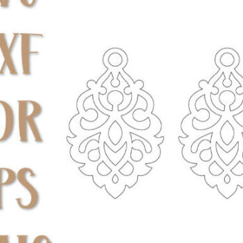 Intra απο ξύλο plywood 3mm-4mm πάχος – Ανατολίτικα Σκουλαρίκια, Μενταγιόν Δίασταση  5x5 cm INTRAFABR-99489942 - Image 2