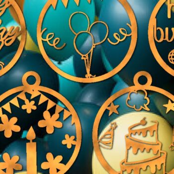 Intra απο ξύλο plywood 3mm-4mm πάχος – Στολίδι Bauble Mega Bundle Δίασταση  20x20 cm INTRAFABR-45123355 - Image 2