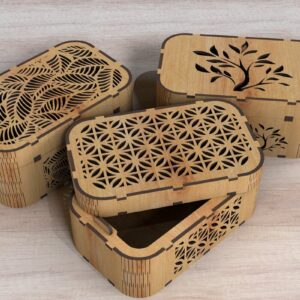 Intra απο ξύλο plywood 3mm-4mm πάχος – Δέσμη κουτί διακοσμήσεων Δίασταση  20x20 cm INTRAFABR-106323629