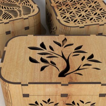Intra απο ξύλο plywood 3mm-4mm πάχος – Δέσμη κουτί διακοσμήσεων Δίασταση  20x20 cm INTRAFABR-106323629 - Image 4