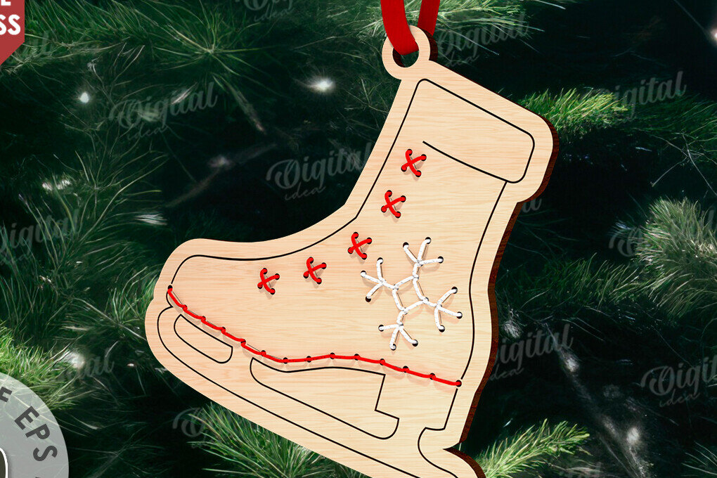 Intra απο ξύλο plywood 3mm-4mm πάχος – μοτίβο κεντήματος στολίδι Δίασταση  20x20 cm INTRAFABR-110916769