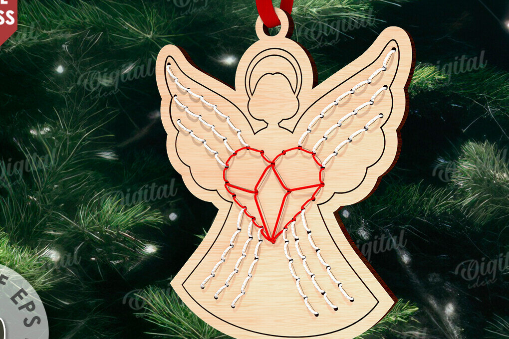 Intra απο ξύλο plywood 3mm-4mm πάχος – μοτίβο κεντήματος στολίδι Δίασταση  20x20 cm INTRAFABR-110916864