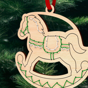 Intra απο ξύλο plywood 3mm-4mm πάχος – μοτίβο κεντήματος στολίδι Δίασταση  20x20 cm INTRAFABR-110916944 - Image 1