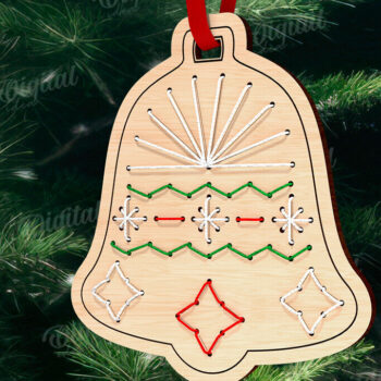 Intra απο ξύλο plywood 3mm-4mm πάχος – μοτίβο κεντήματος στολίδι Δίασταση 20x20 cm INTRAFABR-110917066 - Image 1