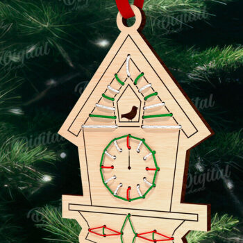 Intra απο ξύλο plywood 3mm-4mm πάχος – μοτίβο κεντήματος στολίδι Δίασταση  20x20 cm INTRAFABR-110916653 - Image 1