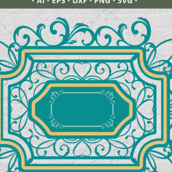 Intra απο ξύλο plywood 3mm-4mm πάχος – Πρότυπο κοπής μεταλλικών καλουπιών στολίδι Δίασταση  20x20 cm INTRAFABR-105619899 - Image 1