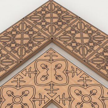 Intra απο ξύλο plywood 3mm-4mm πάχος – Διακοσμητικά αρχεία BORDER Δημιουργία για πλαίσιο Δίασταση  20x20 cm INTRAFABR-39422656 - Image 3