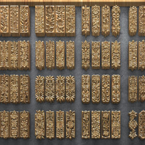 Intra απο ξύλο plywood 3mm-4mm πάχος – Διακοσμητικά πάνελ λέιζερ με λουλούδια Δίασταση 20x20 cm INTRAFABR-124928250