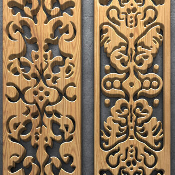 Intra απο ξύλο plywood 3mm-4mm πάχος – Σετ διακοσμητικό πάνελ λουλουδιών Δίασταση  40x30 cm INTRAFABR-124926512 - Image 3