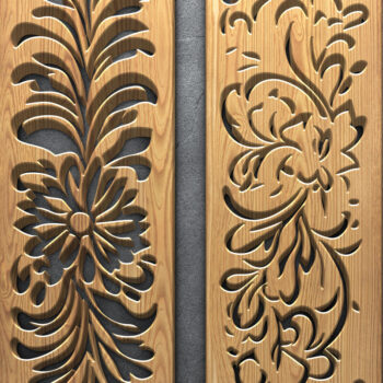 Intra απο ξύλο plywood 3mm-4mm πάχος – Διακοσμητική δέσμη κοπής με λέιζερ Δίασταση 20x20 cm INTRAFABR-124928511 - Image 2