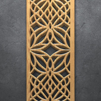 Intra απο ξύλο plywood 3mm-4mm πάχος – Διακοσμητική δέσμη πάνελ κοπής με λέιζερ Δίασταση  20x20 cm INTRAFABR-122881060 - Image 4