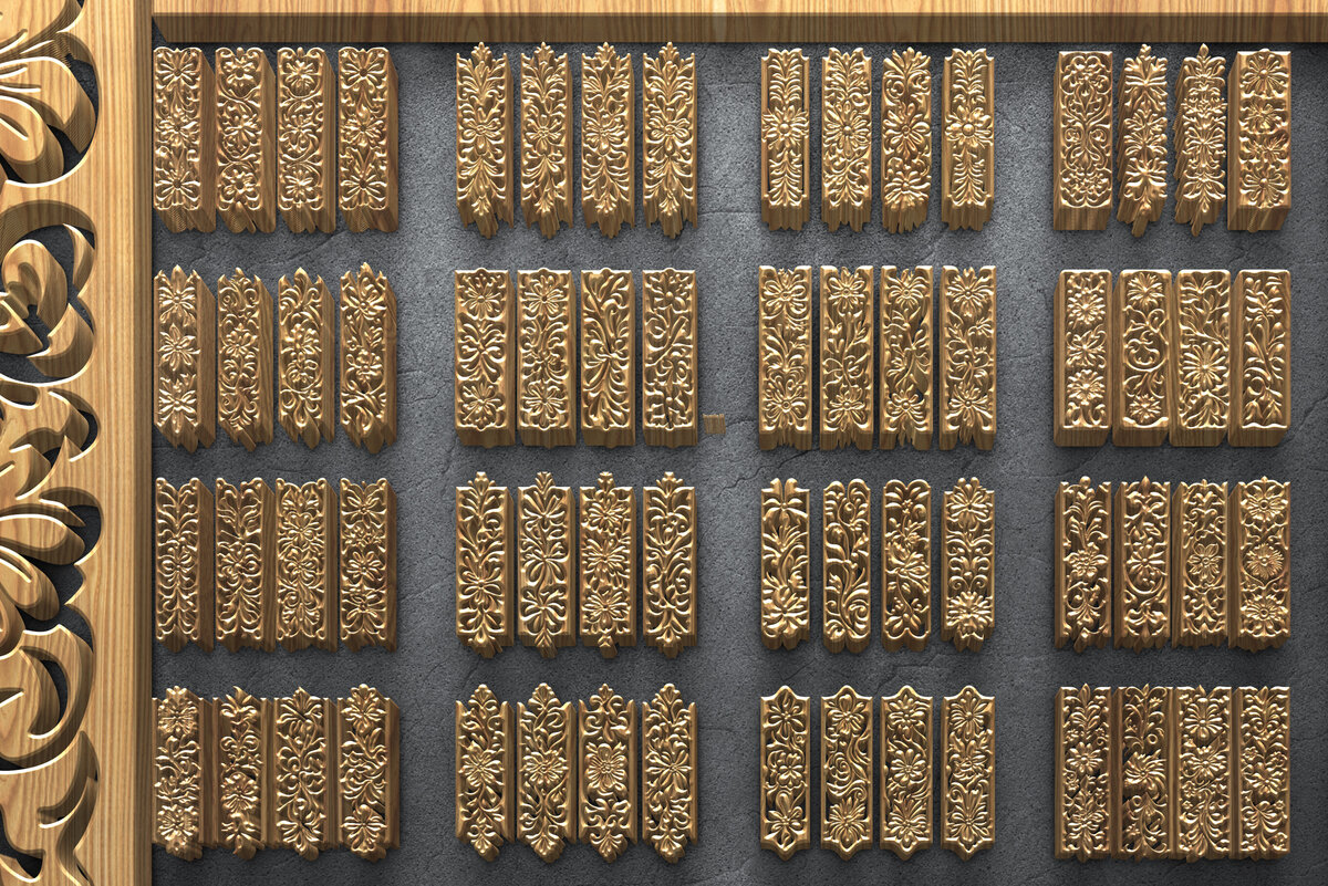 Intra απο ξύλο plywood 3mm-4mm πάχος – Διακοσμητικό σετ πάνελ κοπής με λέιζερ Δίασταση  40x30 cm INTRAFABR-124983017