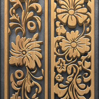 Intra απο ξύλο plywood 3mm-4mm πάχος – Διακοσμητικό σετ πάνελ κοπής με λέιζερ Δίασταση  40x30 cm INTRAFABR-124983017 - Image 2