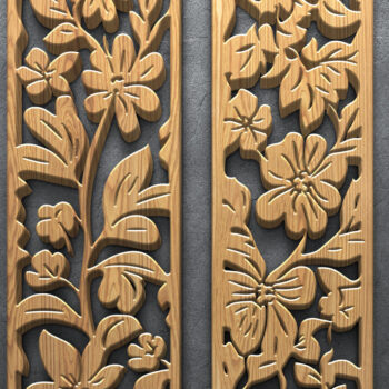 Intra απο ξύλο plywood 3mm-4mm πάχος – Διακοσμητικό σετ πάνελ κοπής με λέιζερ Δίασταση  40x30 cm INTRAFABR-125107079 - Image 3