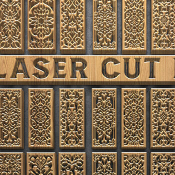 Intra απο ξύλο plywood 3mm-4mm πάχος – Διακοσμητικά πάνελ κοπής με λέιζερ Δίασταση 20x20 cm INTRAFABR-124679513 - Image 1