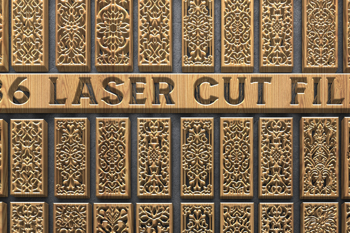 Intra απο ξύλο plywood 3mm-4mm πάχος – Διακοσμητικά πάνελ κοπής με λέιζερ Δίασταση  20x20 cm INTRAFABR-124679513