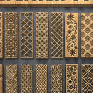 Intra απο ξύλο plywood 3mm-4mm πάχος – Διακοσμητικά πάνελ κοπής με λέιζερ Δίασταση 20x20 cm INTRAFABR-124675926