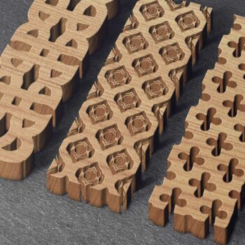 Intra απο ξύλο plywood 3mm-4mm πάχος – Διακοσμητικά πάνελ κοπής με λέιζερ Δίασταση 20x20 cm INTRAFABR-124675926 - Image 3