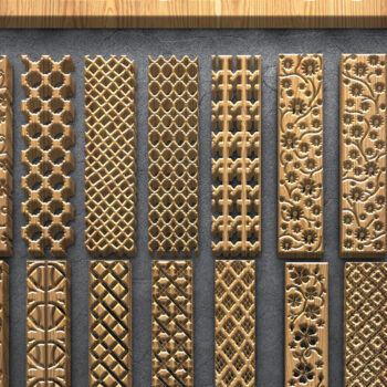 Intra απο ξύλο plywood 3mm-4mm πάχος – Διακοσμητικά αρχεία μοτίβων κοπής με λέιζερ Δίασταση 20x20 cm INTRAFABR-124676340 - Image 1