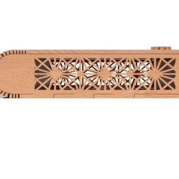 Intra απο ξύλο plywood 3mm-4mm πάχος – Ξύλινο κουτί με διακοσμητικό  κοπής με λέιζερ Δίασταση  20x20 cm INTRAFABR-118221882 - Image 6