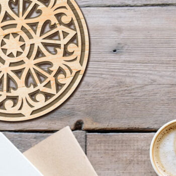 Intra απο ξύλο plywood 3mm-4mm πάχος – Διακοσμητικό διακοσμητικό κομμένο αρχείο σουβέρ Δίασταση  40x30 cm INTRAFABR-102322874 - Image 3