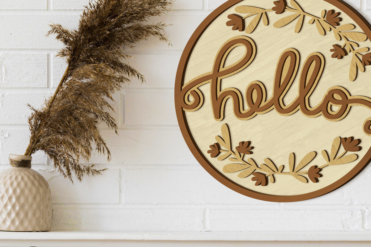 Intra απο ξύλο plywood 3mm-4mm πάχος – Διακοσμητικό διακοσμητικό πάνελ κοπής με λέιζερ Δίασταση  40x30 cm INTRAFABR-92288116