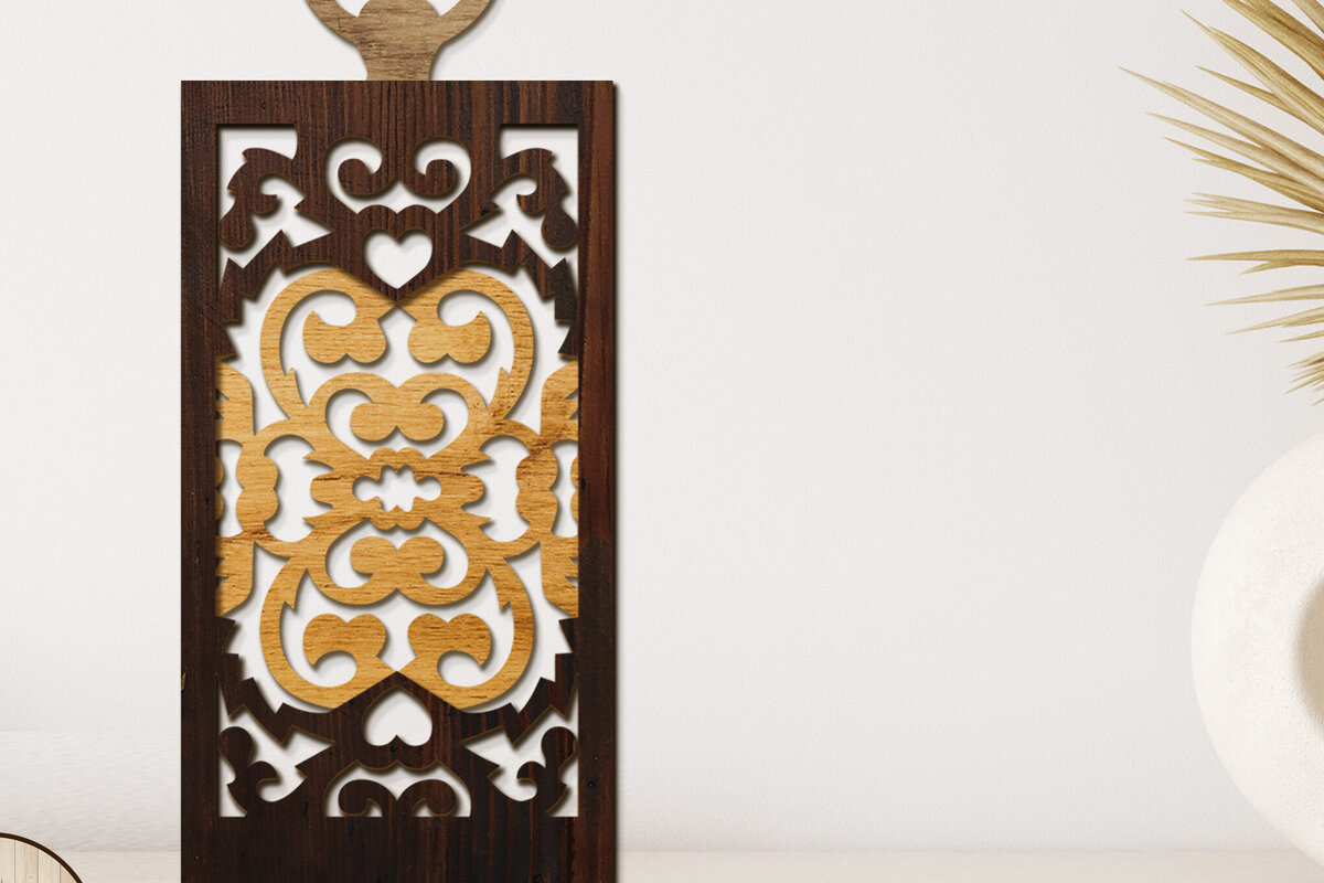 Intra απο ξύλο plywood 3mm-4mm πάχος – Διακοσμημένη διακόσμηση σπιτιού με σιλουέτα φαναριού Δίασταση  20x20 cm INTRAFABR-107066933