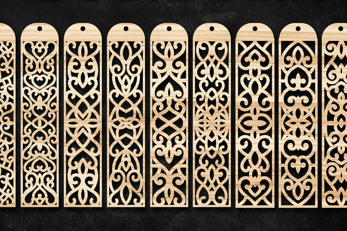 Intra απο ξύλο plywood 3mm-4mm πάχος – Στολίδια Σελιδοδείκτης Δέσμη κοπής με λέιζερ Δίασταση  20x20 cm INTRAFABR-66128055