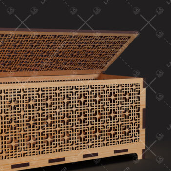 Intra απο ξύλο plywood 3mm-4mm πάχος – Διακοσμητικά Κουτί δώρου Αρχεία κοπής με λέιζερ Δίασταση  20x20 cm INTRAFABR-88277304 - Image 2