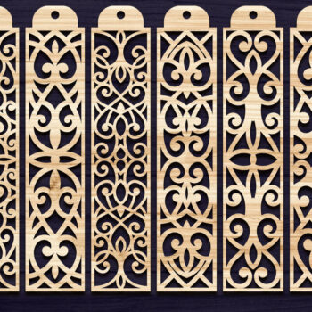 Intra απο ξύλο plywood 3mm-4mm πάχος – Πακέτο σελιδοδεικτών με κομμένα λέιζερ στολίδια Δίασταση 20x20 cm INTRAFABR-71856332 - Image 1