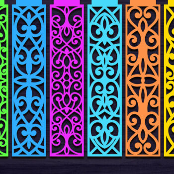 Intra απο ξύλο plywood 3mm-4mm πάχος – Πακέτο σελιδοδεικτών με κομμένα λέιζερ στολίδια Δίασταση 20x20 cm INTRAFABR-71856332 - Image 2