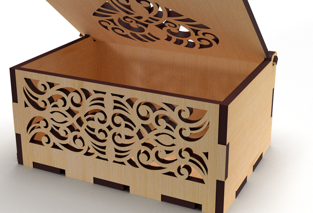 Intra απο ξύλο plywood 3mm-4mm πάχος – Στολίδια Ξύλινο κουτί δώρου 01 Δίασταση  20x20 cm INTRAFABR-82231050