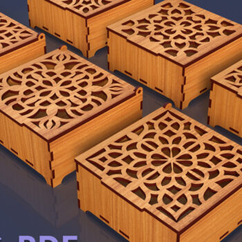 Intra απο ξύλο plywood 3mm-4mm πάχος – Στολίδια Ξύλινο κουτί δώρου 02 Δίασταση  20x20 cm INTRAFABR-84048185 - Image 1