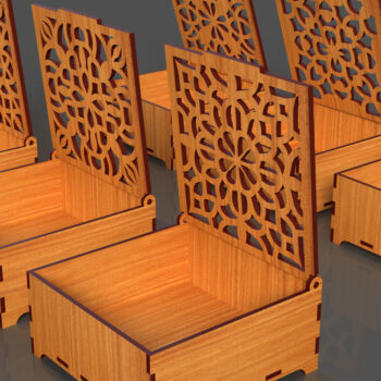 Intra απο ξύλο plywood 3mm-4mm πάχος – Στολίδια Ξύλινο κουτί δώρου 02 Δίασταση  20x20 cm INTRAFABR-84048185 - Image 3