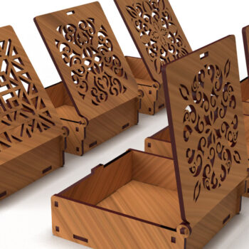 Intra απο ξύλο plywood 3mm-4mm πάχος – Στολίδια Ξύλινο κουτί δώρου 02 Δίασταση  20x20 cm INTRAFABR-79280122 - Image 4