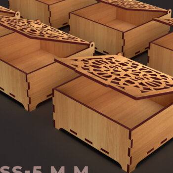 Intra απο ξύλο plywood 3mm-4mm πάχος – Στολίδια Ξύλινο κουτί δώρου 03 Δίασταση  20x20 cm INTRAFABR-84048590 - Image 1