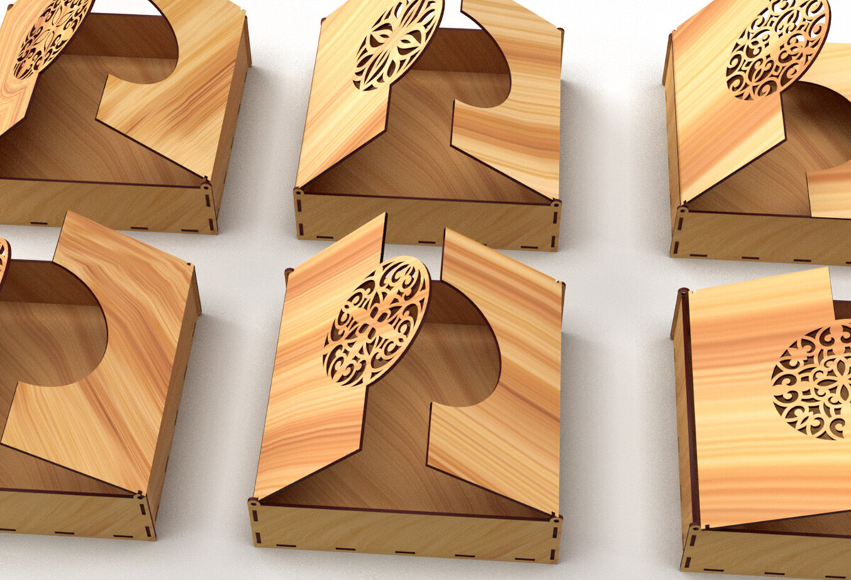 Intra απο ξύλο plywood 3mm-4mm πάχος – Στολίδια Ξύλινο κουτί δώρου 03 Δίασταση  20x20 cm INTRAFABR-80167980