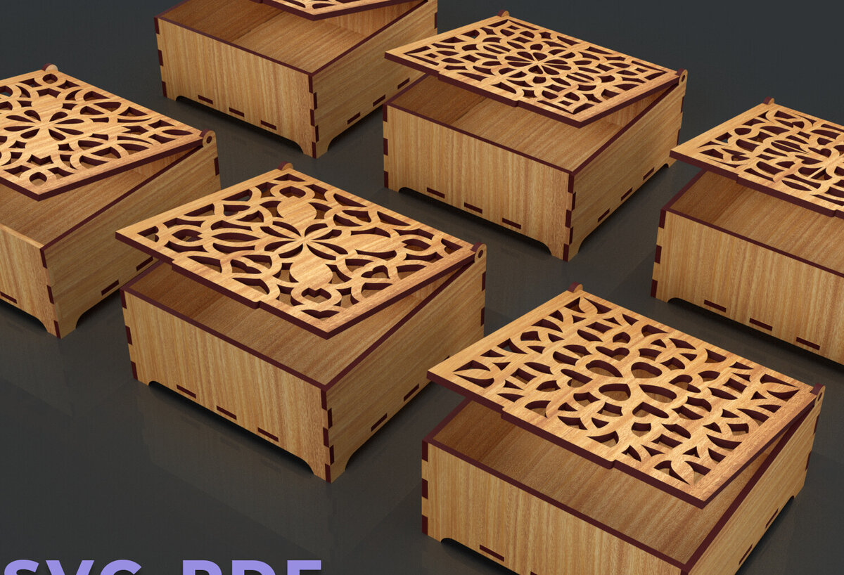 Intra απο ξύλο plywood 3mm-4mm πάχος – Στολίδια Ξύλινο κουτί δώρου 05 Δίασταση  20x20 cm INTRAFABR-84188874