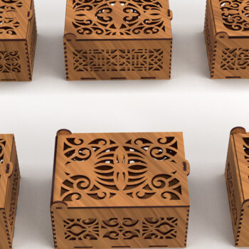 Intra απο ξύλο plywood 3mm-4mm πάχος – Στολίδια Ξύλινο κουτί δώρου 05 Δίασταση  20x20 cm INTRAFABR-80511913 - Image 1